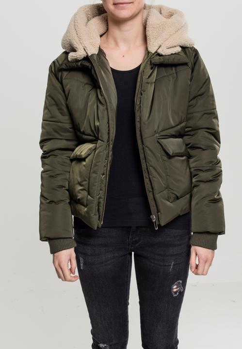 Produktbild Urban Classics Ladies Sherpa Hooded Jacket (XL)