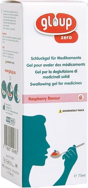 Gloup Schluck Gel für Medikamente Zero mit Himbeer-Aroma (1 x, 75 ml, 106 g)