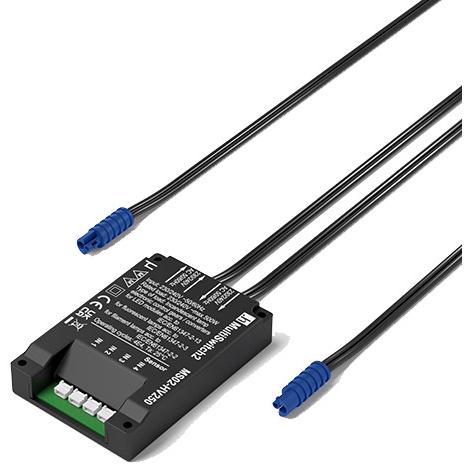 Halemeier Interruttore a sensore MultiSwitch2 Master 12 / 24 / 230 V, Pulsante + Interruttore, Nero