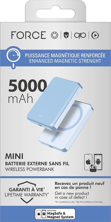 Actual product image Force Power 5000mAh MagSafe Powerbank (5000 mAh, 15 W, 18.50 Wh)