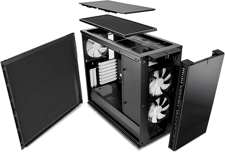 Actual product image Fractal Define R6 USB-C - Black (ATX, mATX, Mini-ITX, E-ATX)