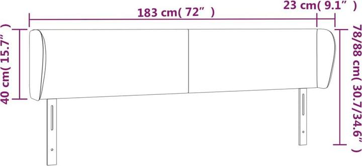Immagine prodotto vidaXL Cassandra (183 x 23 x 88 cm)