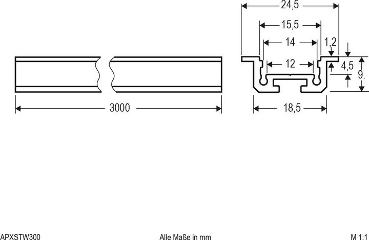 Actual product image EVN Aluminium profile