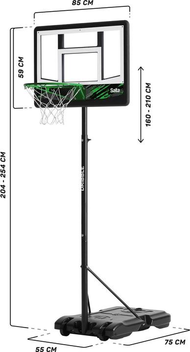 Immagine prodotto Salta Dribble Obręcz do koszykówki 83x254x130cm