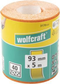 Produktbild wolfcraft 1 Schleifpapierrolle Kor. K240, 5mx93mm (240)