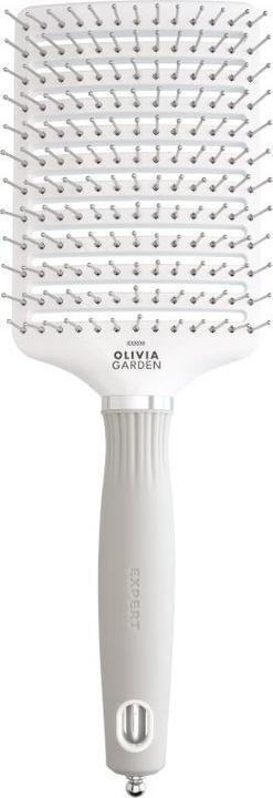 Produktbild Olivia Garden Expert Care Vent Nylonborsten Weiss&Grau L