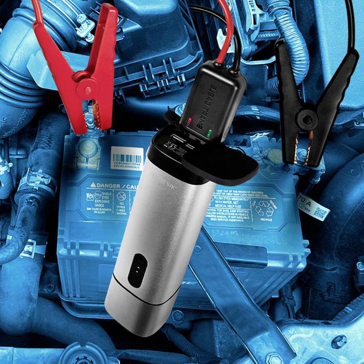 Actual product image LogiLink Powerbank 2xUSB-A,car jump start,metalgr (10000 mAh, 10 W, 37 Wh)