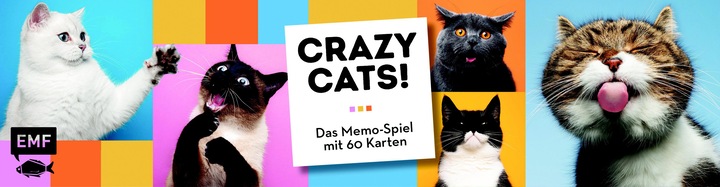 Actual product image Memo game: Crazy cats! (German)