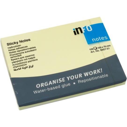 Thumbnail - Info, Haftnotiz, STICKY NOTES – Haftnotizen (100 x 75 mm)