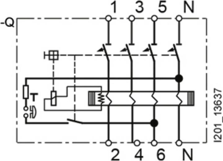 Actual product image Siemens RCCB Type A 63A 3+N-pole 300mA 400V 4mW