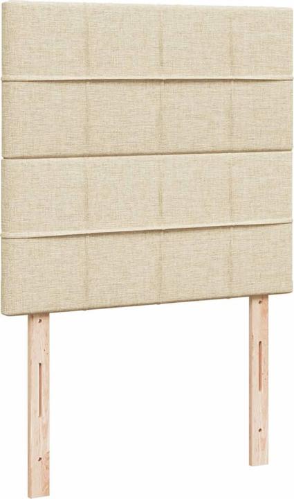 Produktbild vidaXL Bo x springbett mit Matratze 90 x 190 cm Stoff (90 x 190 cm)