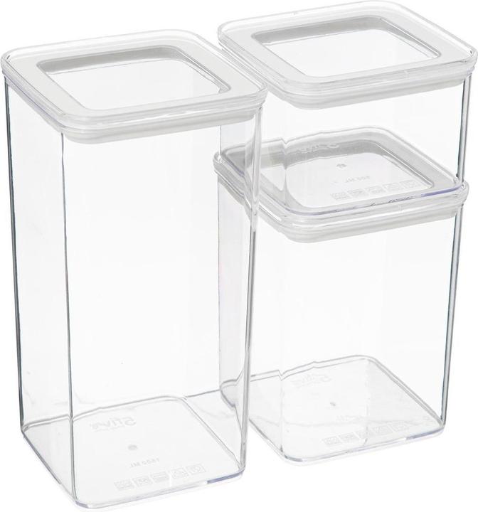 Produktbild 5Five 3er-Pack Kunststoffboxen - Transparent