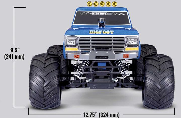 Immagine prodotto Traxxas BIGFOOT ORIGINAL NO.1 1/10 2WD HD BL-2S MONSTER-TRUCK RTR (RTR pronto all'uso)