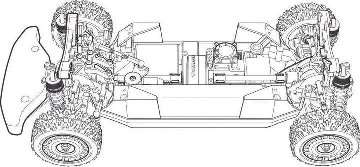 Image du produit Tamiya XV-02 PRO Kit Châssis Cardan (Kit)