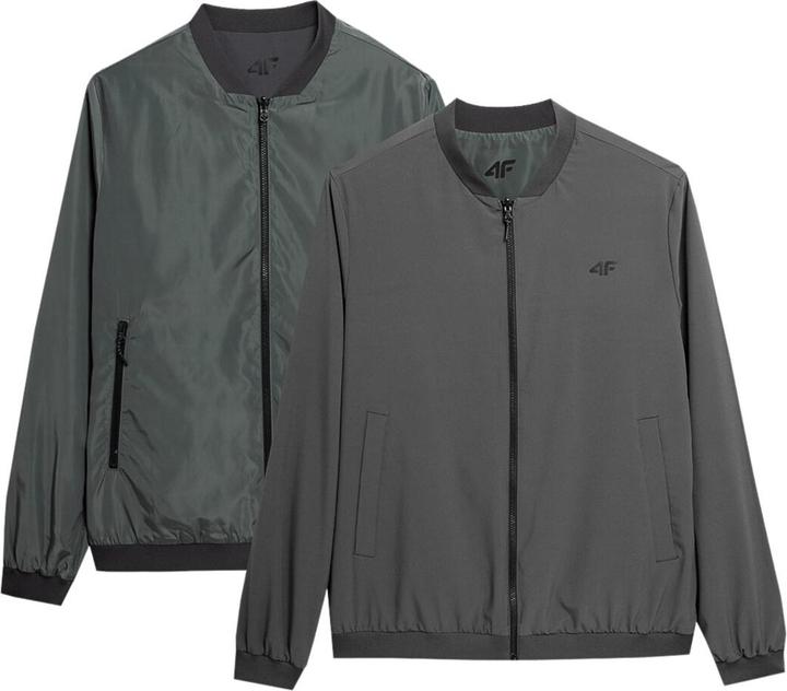 Actual product image 4F Mens Reversible Jacket M013 olive/grey SS23TJACM013 44S (M) (44)