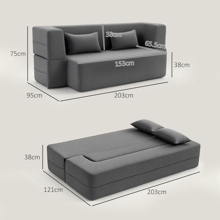 Produktbild Homcom Schlafsofa (2-Sitzer)