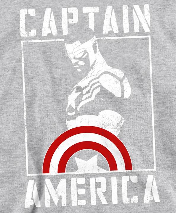 Produktbild Captain America Kapuzenpullover Zum Überziehen meliert (128)