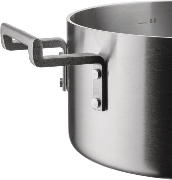 Actual product image Alessi Marmite à légumes CONVIVIO argentée (Casserole + Stewpot, Saucepan, Aluminium, Steel, 20 x 10 cm)