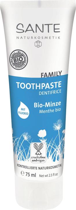 Actual product image Sante Organic mint with fluoride (75 ml)