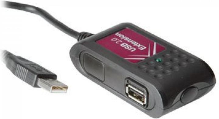 Produktbild Value USB 2.0 Verlängerung schwarz, 2fach 5m (5 m, USB 2.0)