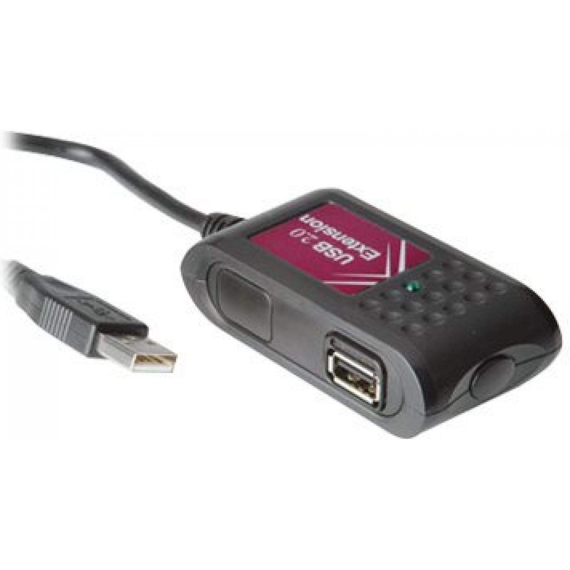 Value Nera Prolunga Usb 2.0 2 X 5M (5 M, Usb 2.0), Cavo Usb