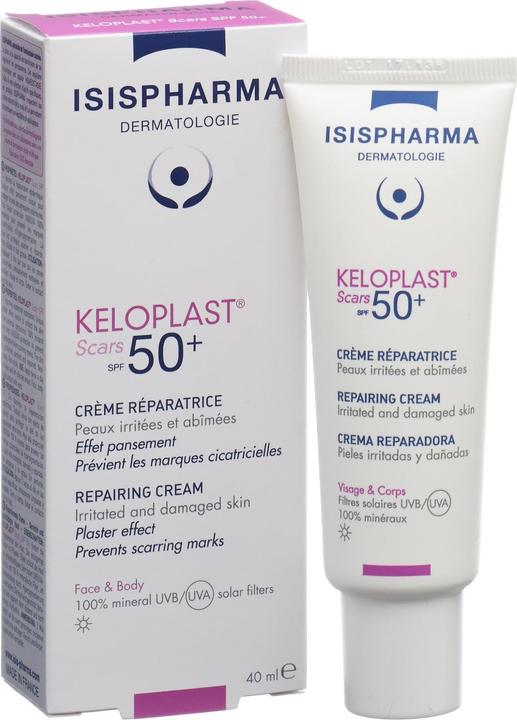 Actual product image Isispharma KELOPLAST SCARS SPF50+ (Sun cream face, SPF 50+, 40 ml)