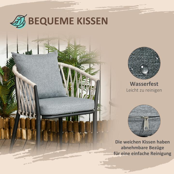 Produktbild Outsunny Bistro-Set (50 x 46 cm)