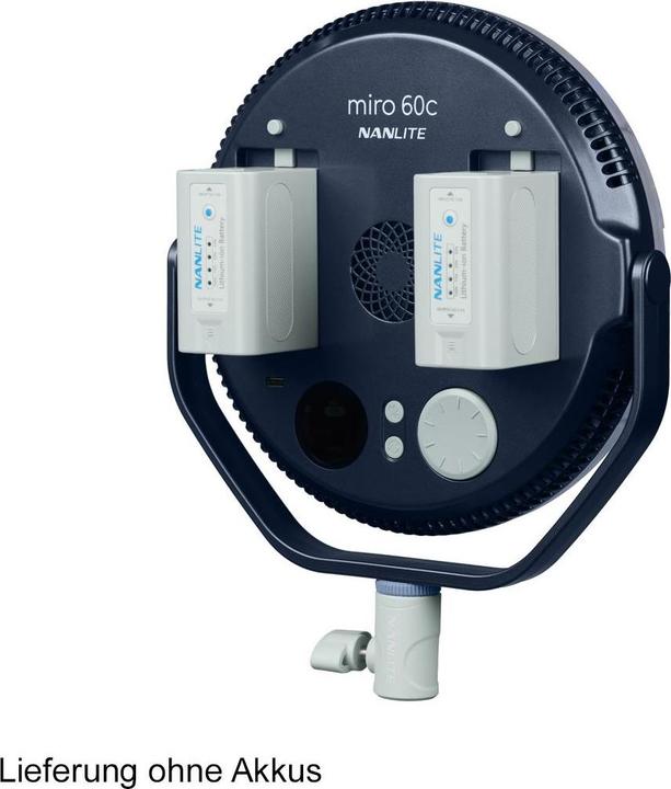 Productafbeelding Nanlite Miro 60C LED Full-Colour Round Panel Light (Midnight Blue)