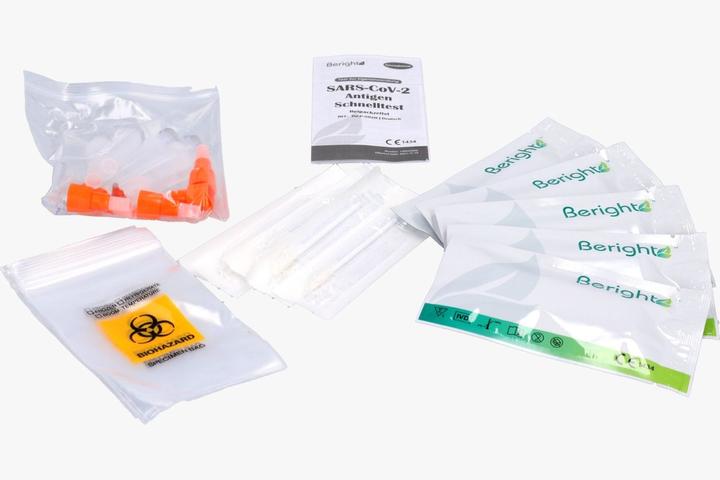 Actual product image BERIGHT Corona antigen rapid test for self-testing for laypersons / VPE 5er / CE certification / Bf (1 x)