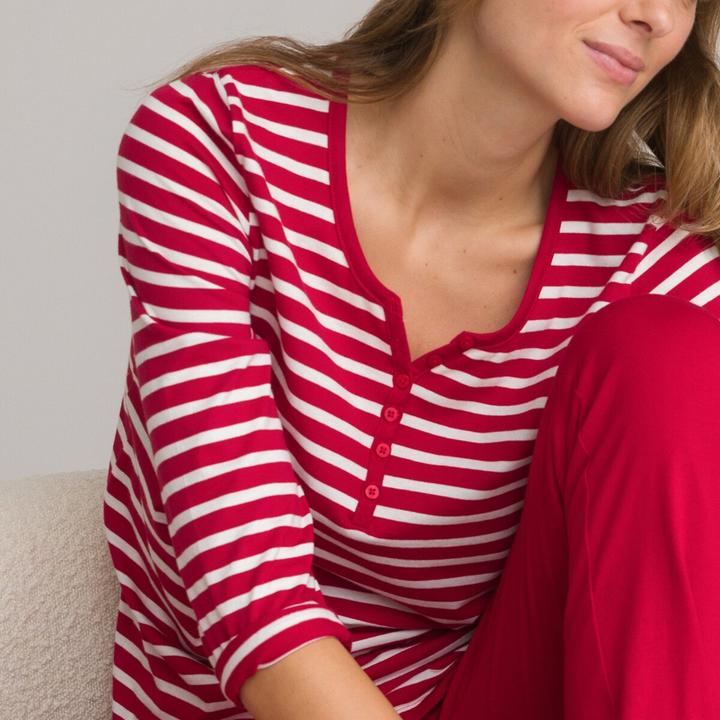 Produktbild La Redoute Collections Pyjama aus Baumwoll-Jersey (40)