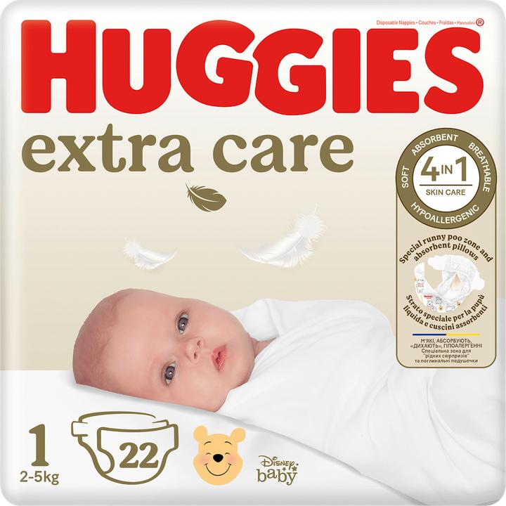 Produktbild Huggies Extra Care (Halbmonatsbox, 22 Stk.)