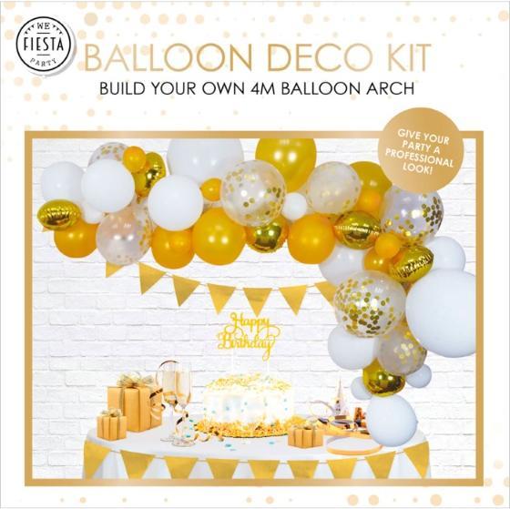 Actual product image Globos Europe Balloon Arch Set Gold (60 x)