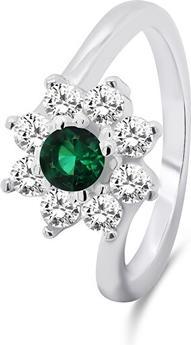 Immagine prodotto Brilio Argento - Bellissimo anello in argento con zirconi RI053WG - Circuito: 56 mm (56)