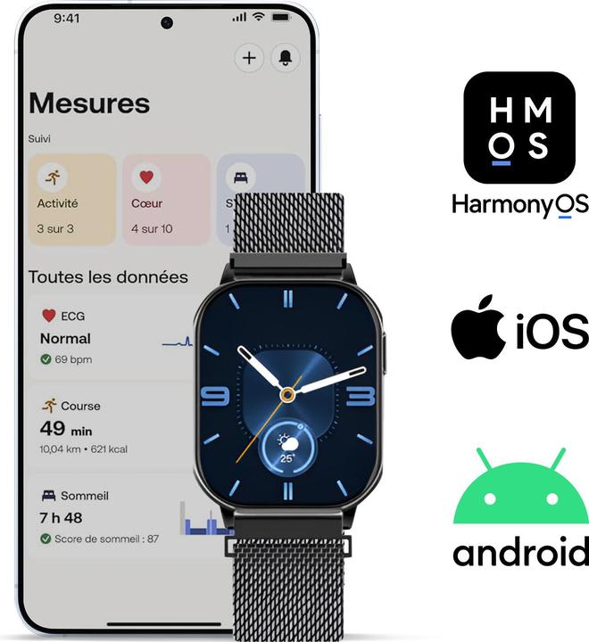 Actual product image Proove smart watch Elysium black glossy