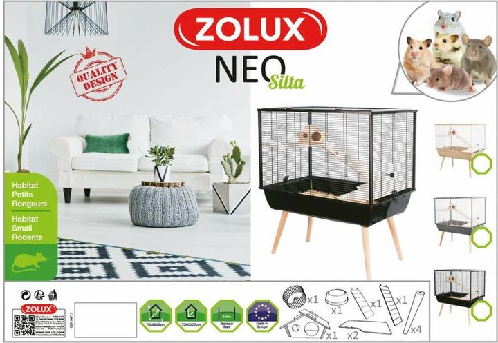 Image du produit Zolux Cage Neo Warm black small rodents H58