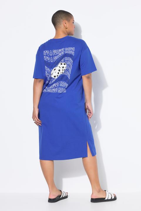 Immagine prodotto Studio Untold Abito midi a maglietta dal taglio oversize con grande stampa sul retro (46, 48)