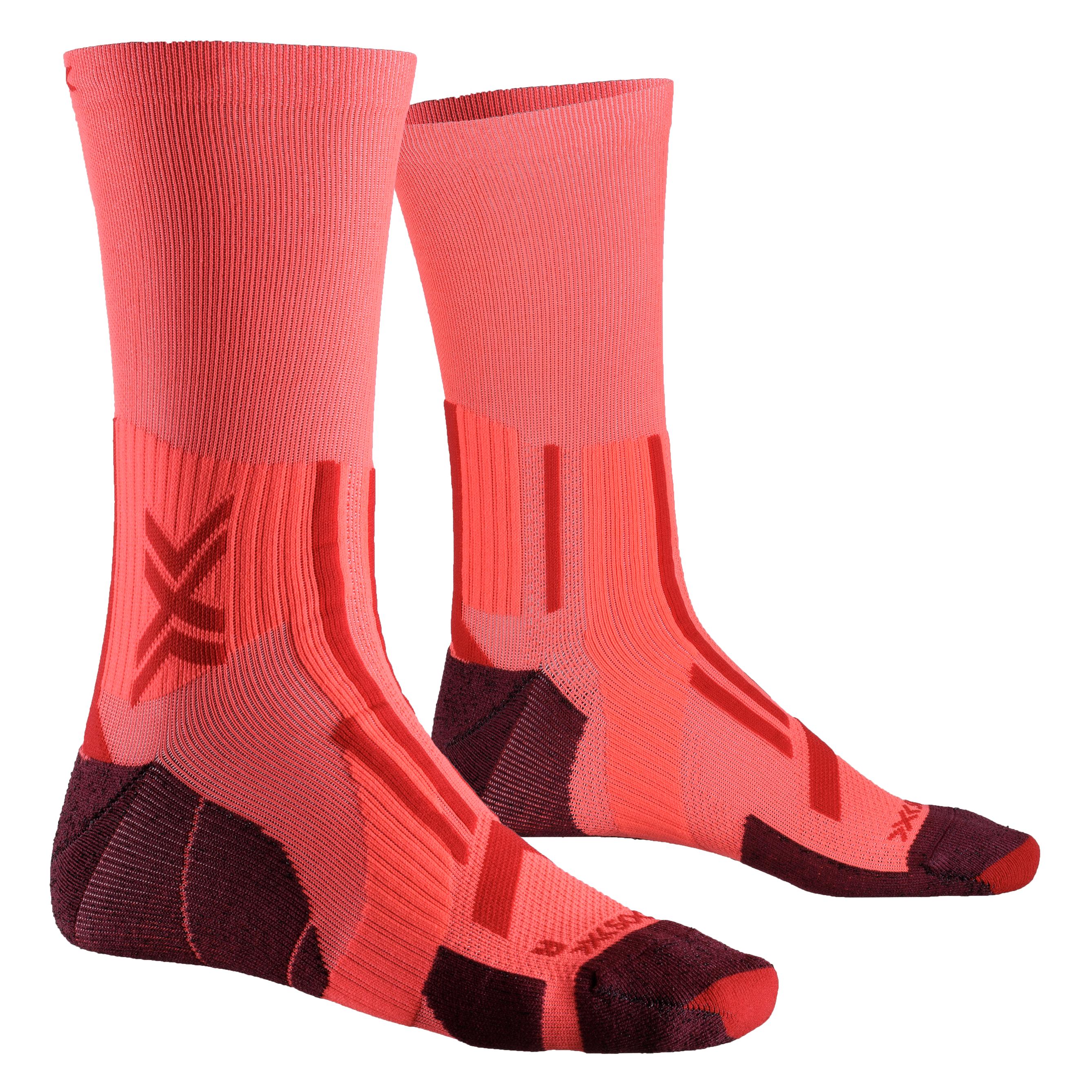 X-Socks, Damen, Sportsocken, Trailrun Perform Crew (39 - 41), Rot
