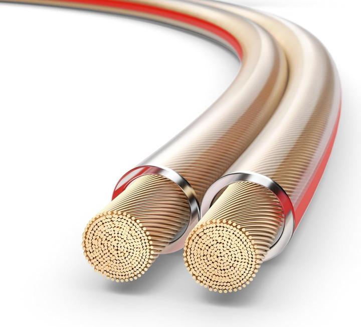 Produktbild Purelink Lautsprecherkabel, 2x2,5 mm² 100 m, transparent, OFC (100 m, 2.50 mm²)