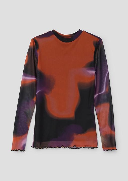 Immagine prodotto S.Oliver T-Shirt Mesh-Longsleeve mit Bogenkante (L)