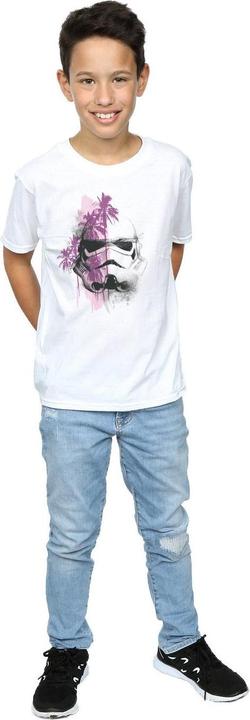 Immagine prodotto Star Wars Rogue One Stormtrooper Palm Trees Maglietta Ragazzi (128)