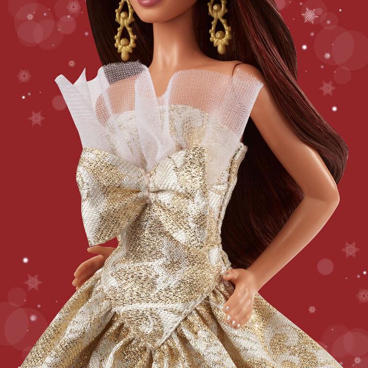 Image du produit Mattel JBH97 Barbie - Weihnachtspuppe braune Haare 2025 / ab 3 Jahren