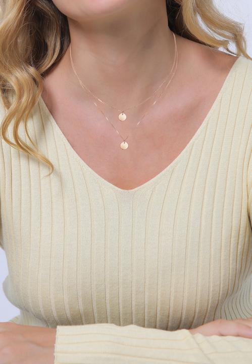 Actual product image Elli Geo, Circle, Layer (925 silver, 45 cm)