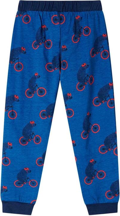 Image du produit vidaXL Pyjama enfant manches longues Bleu pétrole 116,Matériel (116)