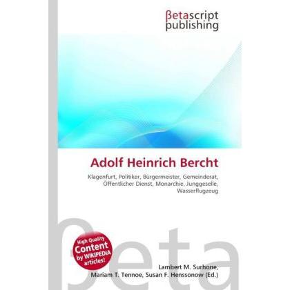 Adolf Heinrich Bercht, Fachbücher