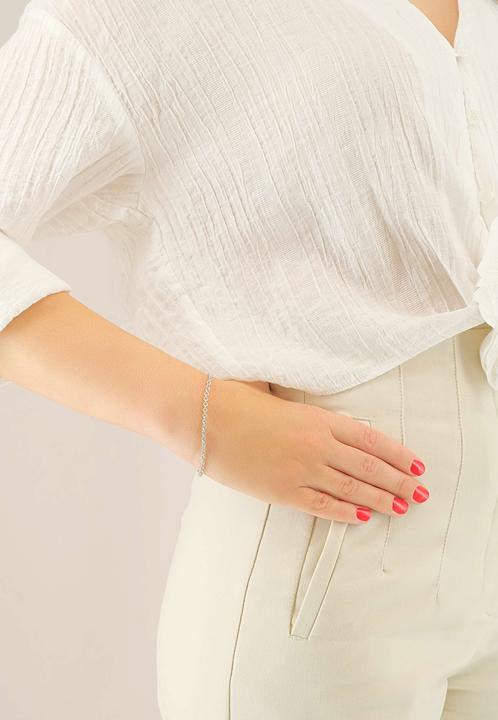 Immagine prodotto Muau Ancora rotonda (19 cm, Oro bianco)