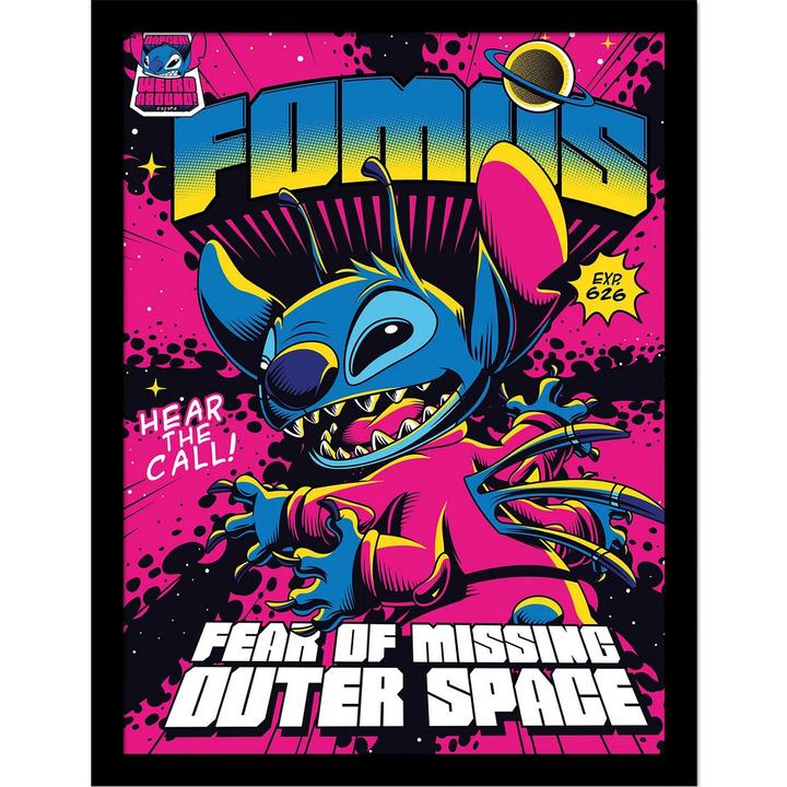 Actual product image Dick Smith Comic 1 Stitch Framed Poster (40 x 30 cm)