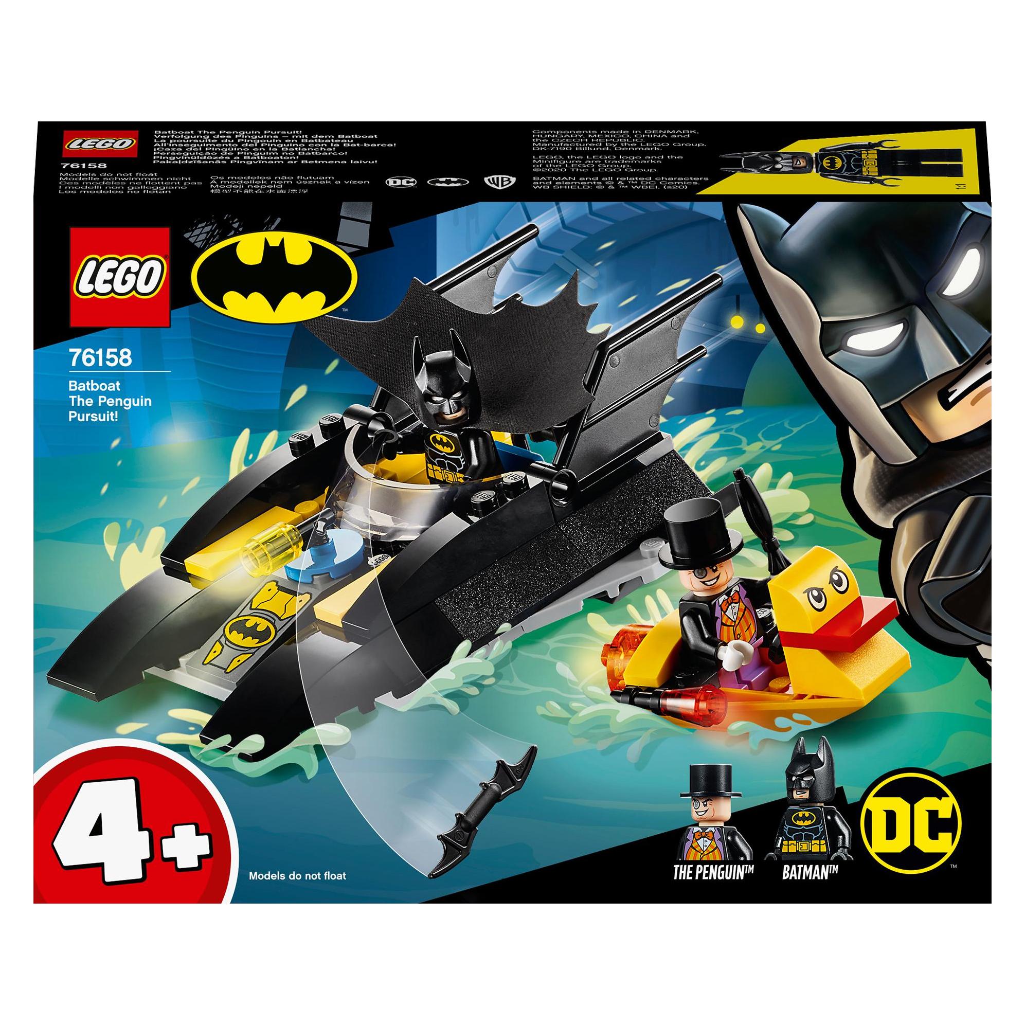 Lego Inseguire Il Pinguino - Con Il Batboat (76158, Lego Dc)