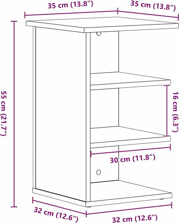 Immagine prodotto VidaXL Credenza (35 x 35 x 55 cm)