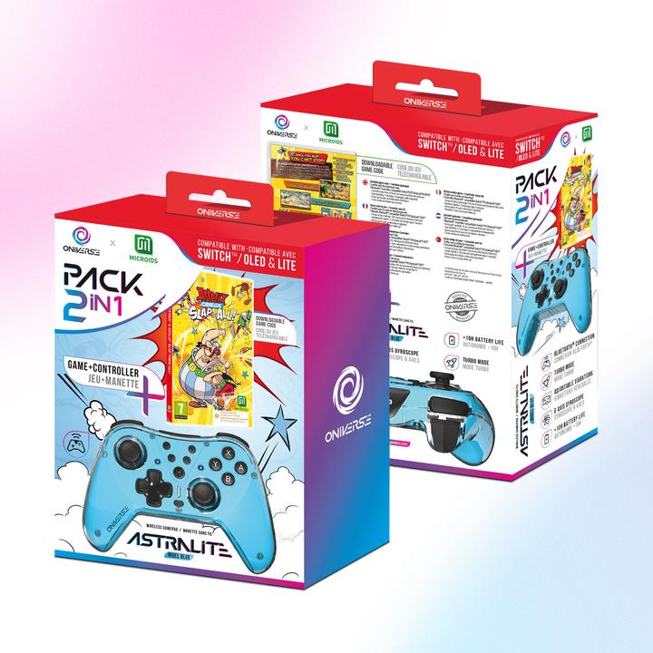 Image du produit Oniverse Astralite controller + Astérix et Obélix Slap them all! (Code dans la boîte) (Switch, Switch Lite, Switch OLED, EN)