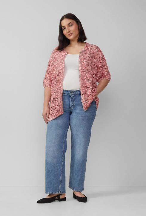Actual product image S.Oliver Strickjacke Ajour-Strickjacke mit Glitzereffekt (54)
